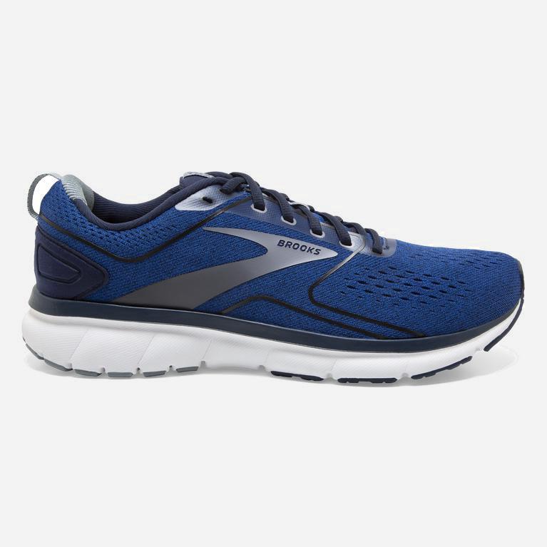 Brooks Transmit 3 Israel - Men's Road Running Shoes - Blue/Surf The Web/Navy Blazer/Grey (08534-GRIX